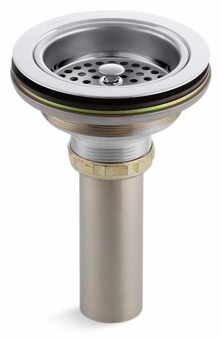 Duostrainer Sink Drain and Strainer with Tailpiece