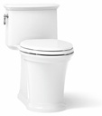 Harken 1-Piece 1.28 GPF Compact Elongated Standard Height Toilet (Less Seat)