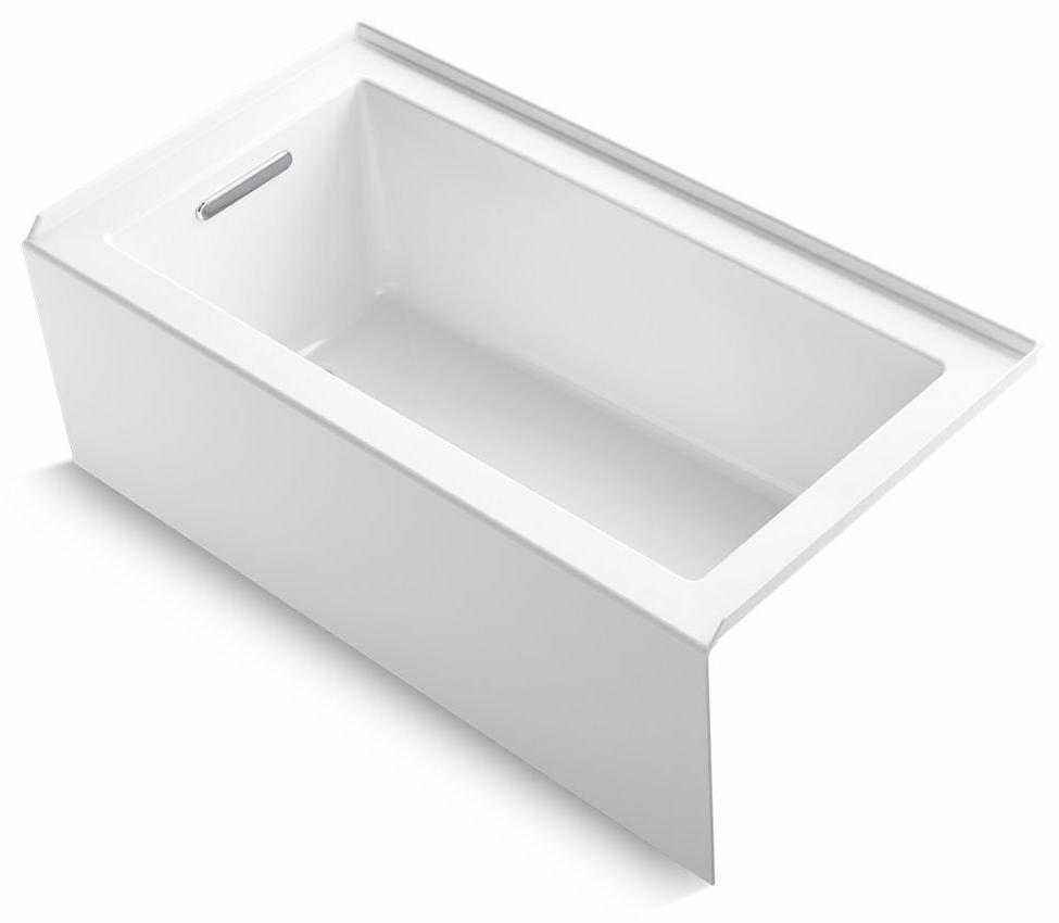 Underscore Rectangle 60" x 32" Alcove Bath with Integral Apron/Flange and LH Drain
