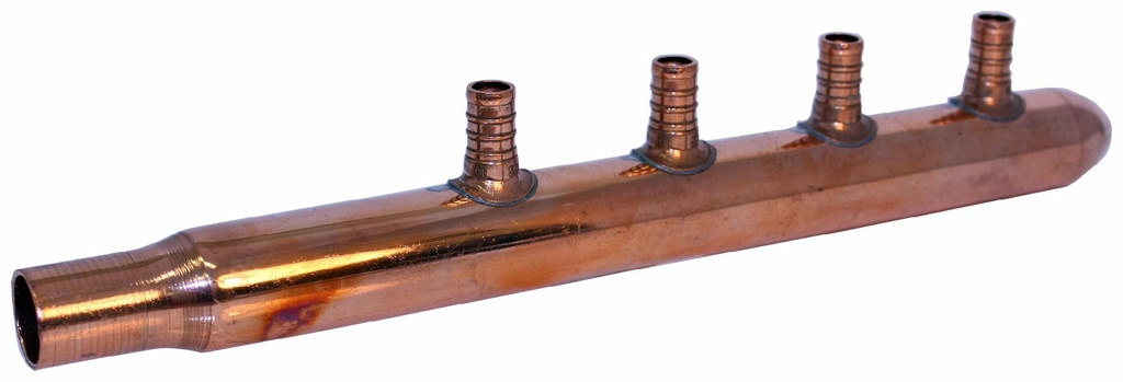 4 BRANCH PEX HEADER COP X CLS END