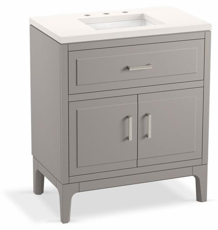 Seer 30" Vanity with Sink and Widespread Quartz Top