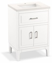 Seer 24" Bathroom Vanity with Sink and 1-Hole Quartz Top