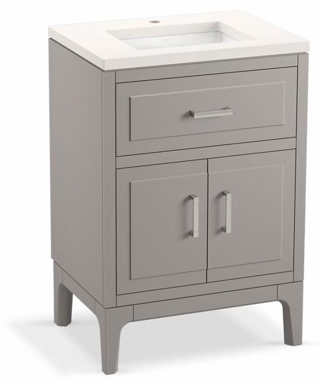 Seer 24" Bathroom Vanity with Sink and 1-Hole Quartz Top