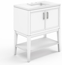 Winnow 30" Bathroom Vanity with Sink and Widespread Quartz Top