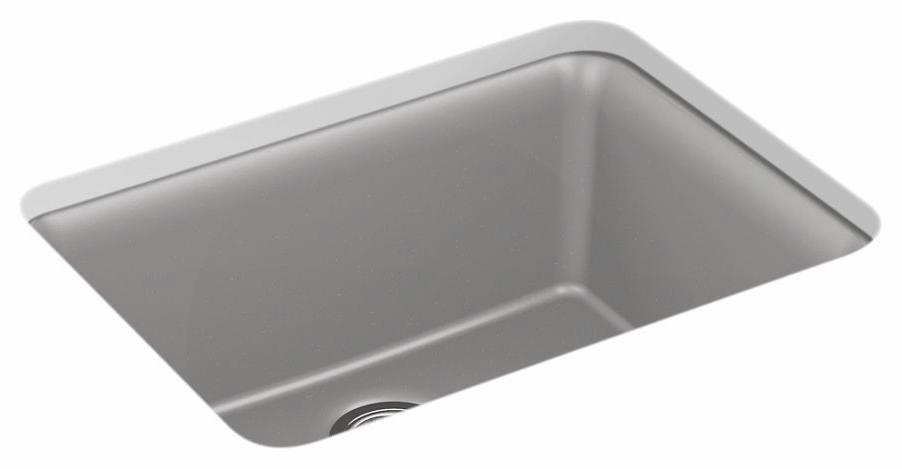 Cairn 24-1/2" 1 Bowl Neoroc Undermount Sink with Rack
