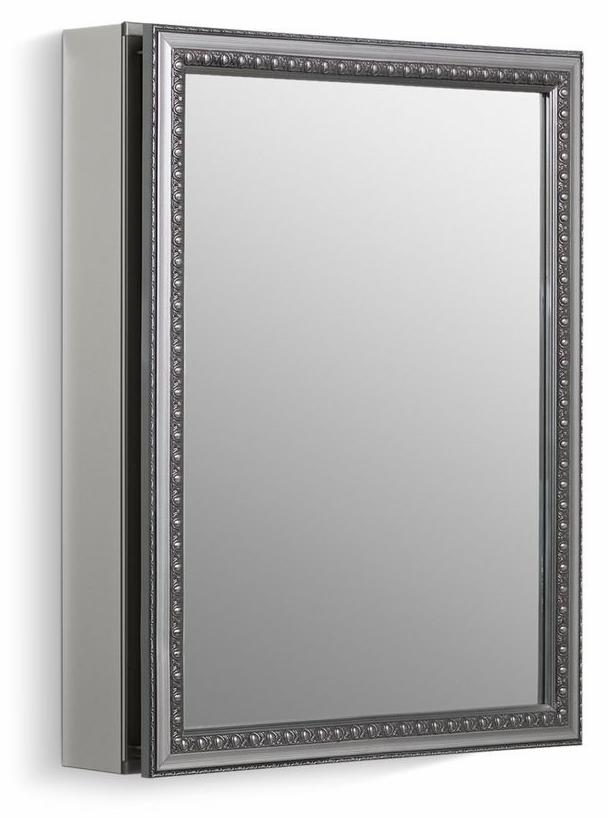 20" x 26" Aluminum 1-Door Medicine Cabinet with Mirrored Door