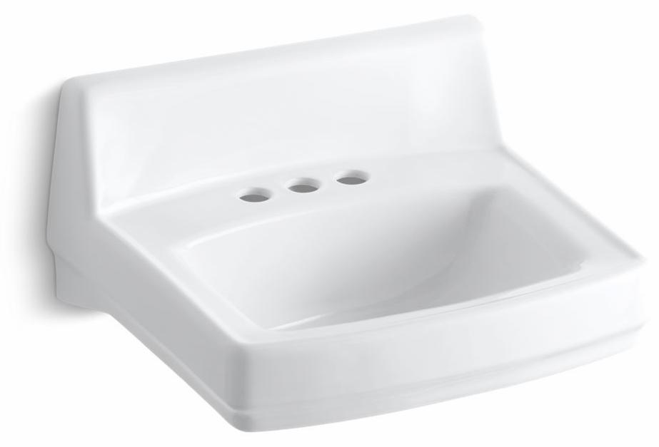 Greenwich 20-3/4" x 18-1/4" Centerset Wall Mount Bathroom Sink