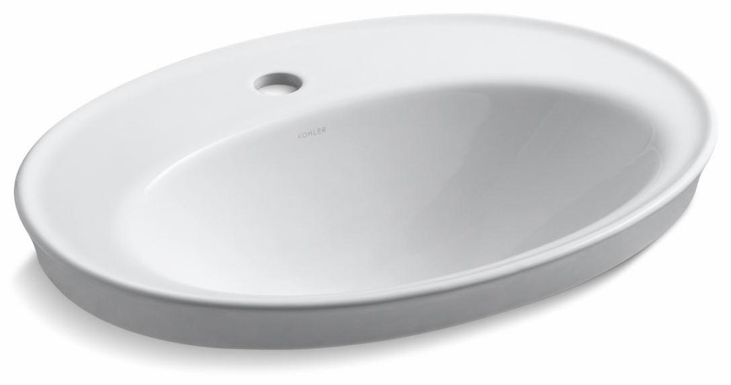 Serif Single Hole Drop-In Bathroom Sink