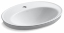 Serif Single Hole Drop-In Bathroom Sink