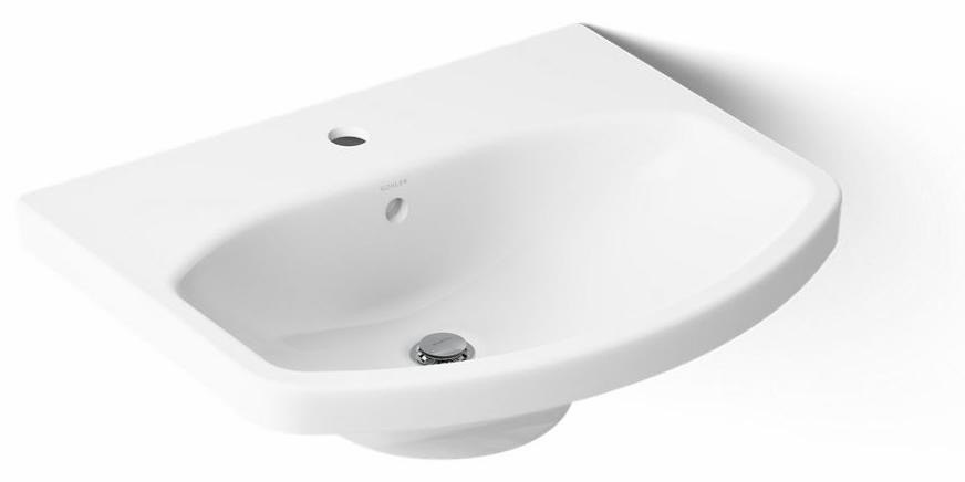 Cimarron Pedestal Sink Top with Single Faucet Hole (sink only)