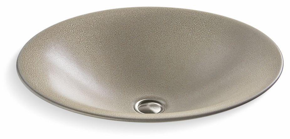 Shagreen Carillon Round Wading Pool Bathroom Vessel Sink
