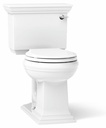 Memoirs Stately Comfort Height 2-Piece Round Front 1.28 GPF Toilet with Right Hand Trip Lever (Less Seat)