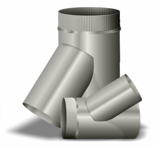 6" x 5" x 3" Wye 0.025 Aluminum