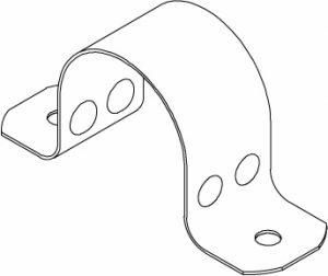 1 CPVC GALVANIZED PIPE STRAP #070