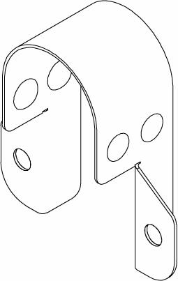 1 CPVC GALVANIZED PIPE STRAP #077