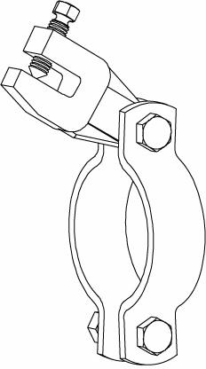 8 # 031 CLAMPING PIPE ATTACH