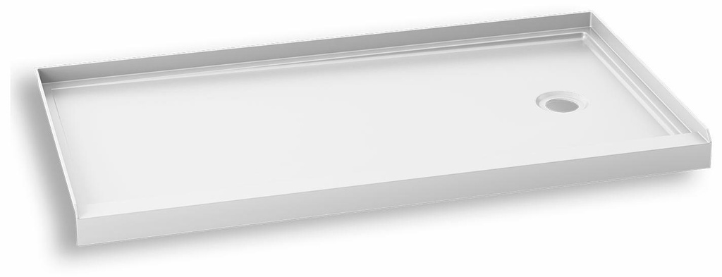Koncept 60" x 30" Alcove Acrylic Shower Base with RH Drain