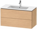 L-Cube 2-Drawer Wall Mount Vanity (Cabinet Only)