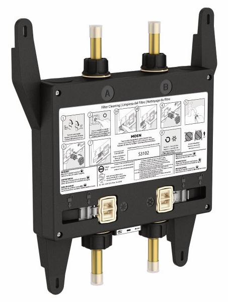 U by Moen Shower 2-Outlet Thermostatic Digital Shower Valve