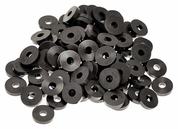 100 PC. 1/4R FLAT THIN WASHER