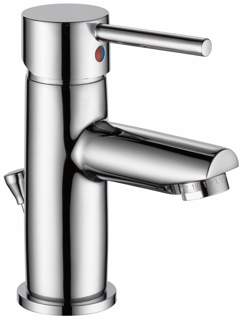 Modern Cylindrical Project Pack Single Hole Bathroom Faucet