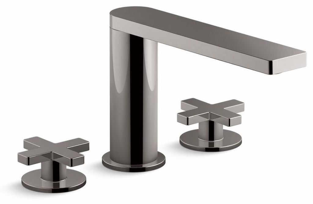 Composed Widespread Bathroom Faucet with Cross Handles 1.2 GPM