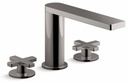 Composed Widespread Bathroom Faucet with Cross Handles 1.2 GPM