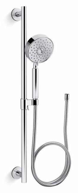 Purist 2.5 gpm Multi Function Hand Shower and Slide Bar with Katalyst Air-Induction