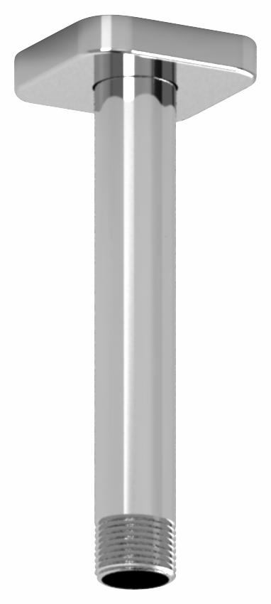 6" Ceiling Mount Shower Arm With Square Escutcheon