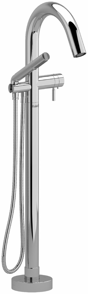 Riu 2-Way thermostatic Floor Mount Tub Filler with Hand Shower