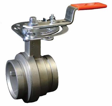 4" Vic-300 MasterSeal Stainless Steel Butterfly Valve w/Handle Series 461