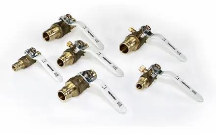 ProPEX LF Brass Ball Valve (full port), 1" PEX x 1" PEX