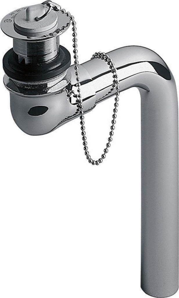 Plug & Chain Offset Bathroom Sink Drain with Overflow