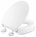 Hyten Elevated Quiet-Close Round Front Toilet Seat