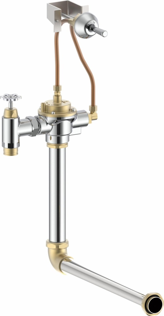 Concealed Manual Toilet Flushometer with Vacuum Breaker