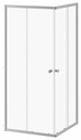 Kontact 36" x 74" Sliding Shower Door Corner Shower