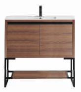 Selby 36" x 18" 2-Door Vanity with Metal Base (Cabinet Only)