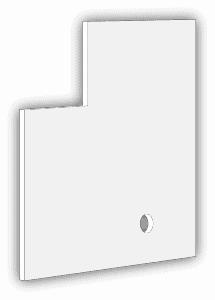 End Plate for PexPal Module -1 req'd per manifold (Priced each, sold in quantities of 10)