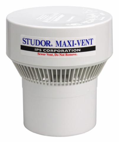 Studor Maxi-Vent Air Admittance Valve with Push-Fit Rubber Connector 3" - 4"