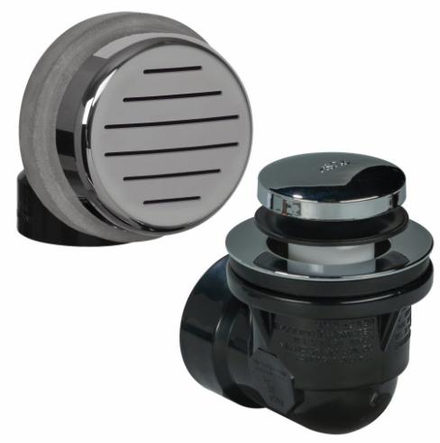 ABS Classic Waste & Overflow Half Kit with Touch Toe Stopper