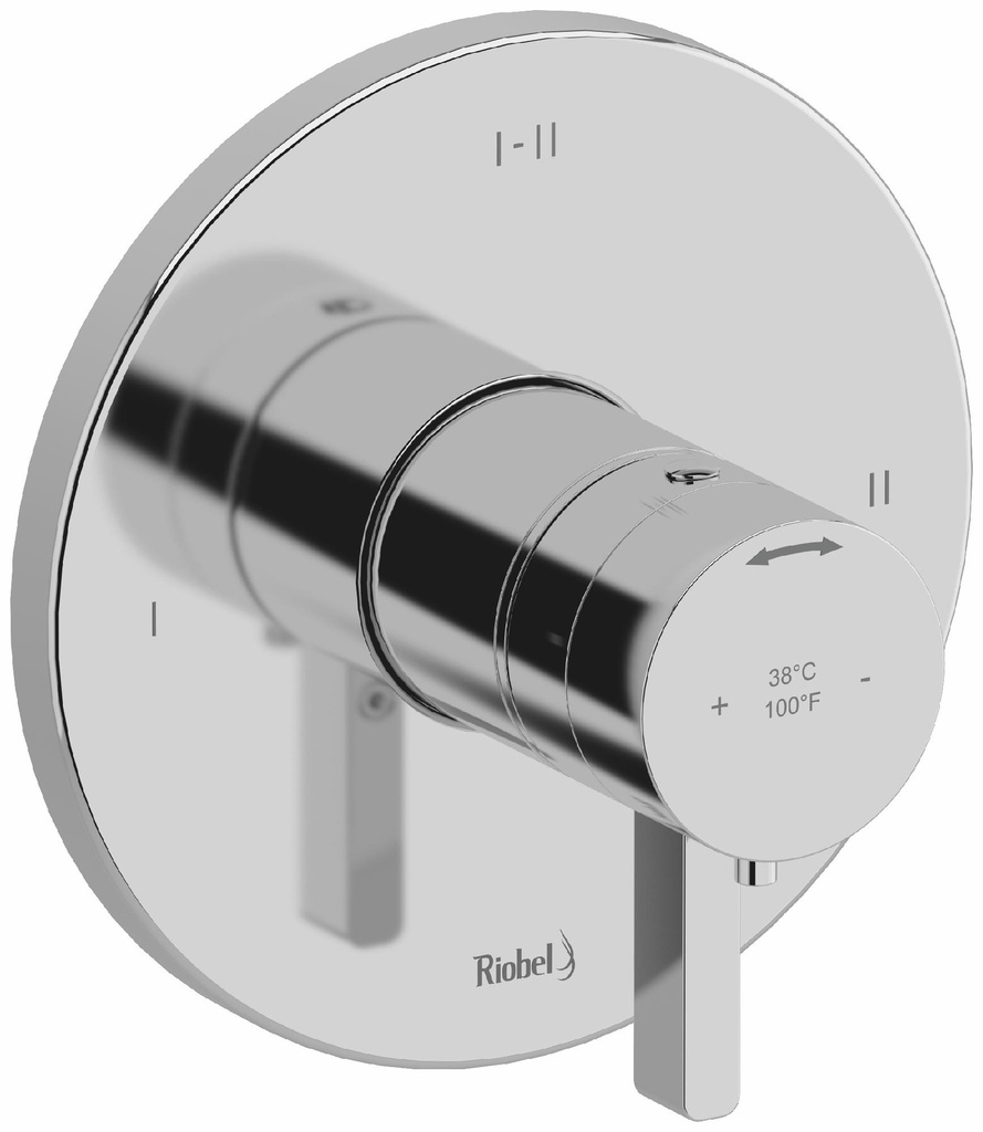 Paradox 3-Functions Thermostatic Valve Trim