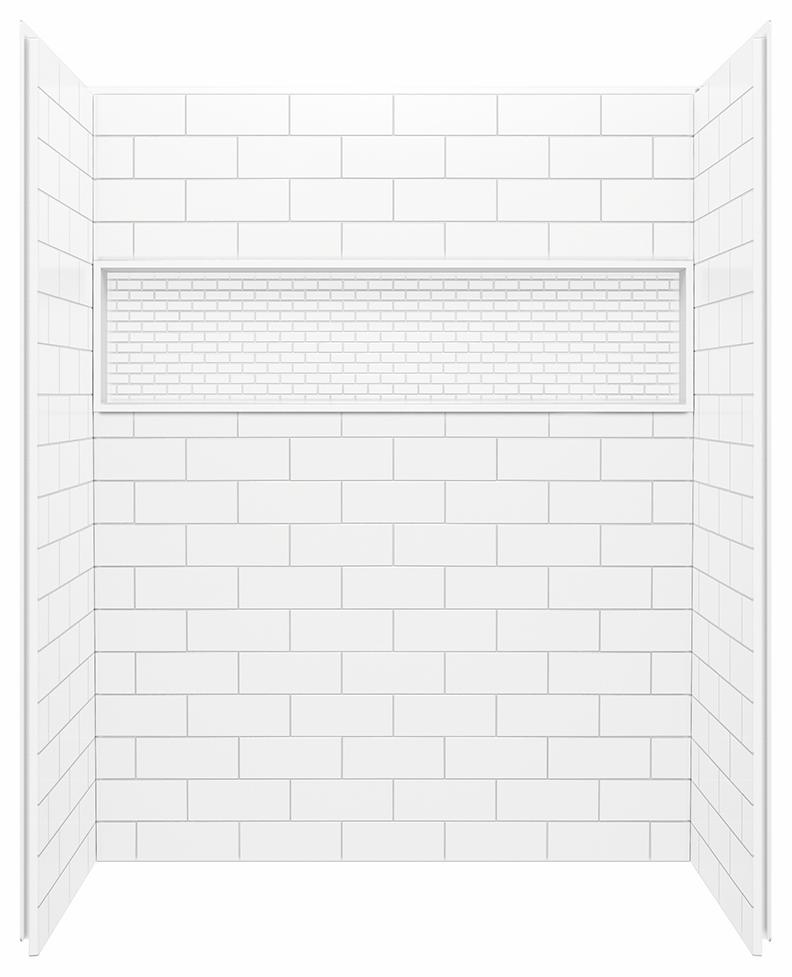 NexTIle 60" x 32" x 74" 4-Piece Shower Wall Kit