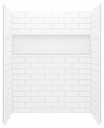 NexTIle 60" x 32" x 74" 4-Piece Shower Wall Kit
