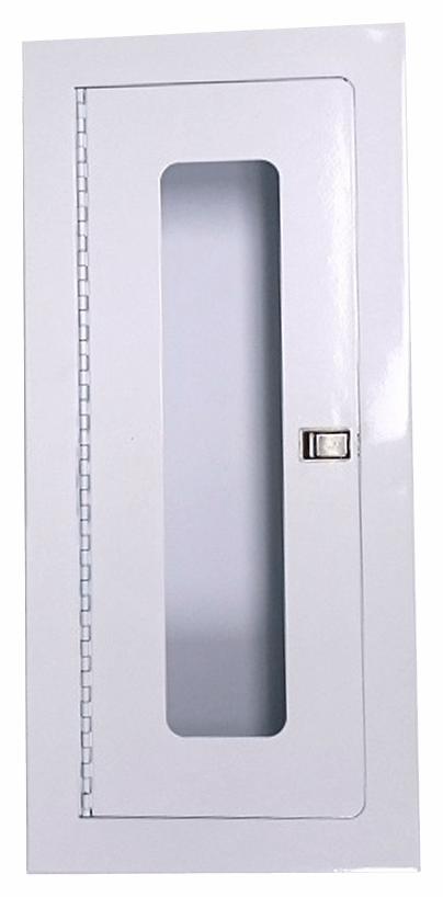 8X17X5 5LB REC.EXT.CAB W/GLASS