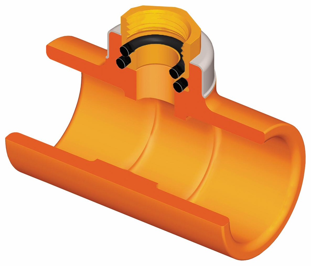 1-1/4X1/2 CPVC FlameGuard Sprinkler Head Tee SOCXBRGFPT