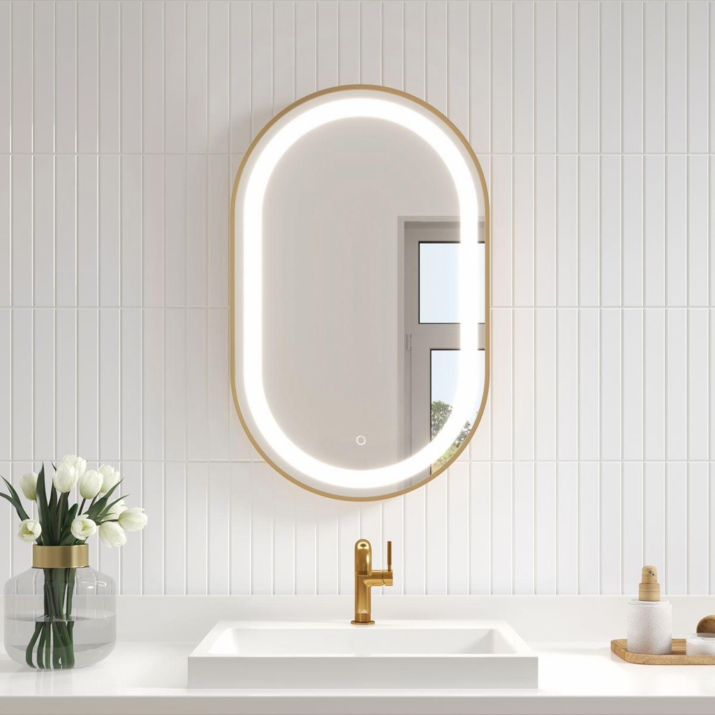 Effect Illuminated 20" x 32" Oblong Mirror with Touch Switch