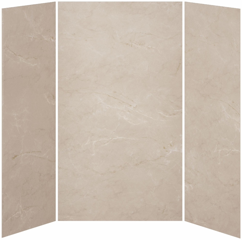 36 x 48 x 36 3-Panel Shower Wall Kit for Alcove Installation