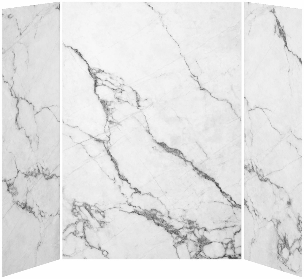 32 x 60 x 32 3-Panel Shower Wall Kit for Alcove Installation