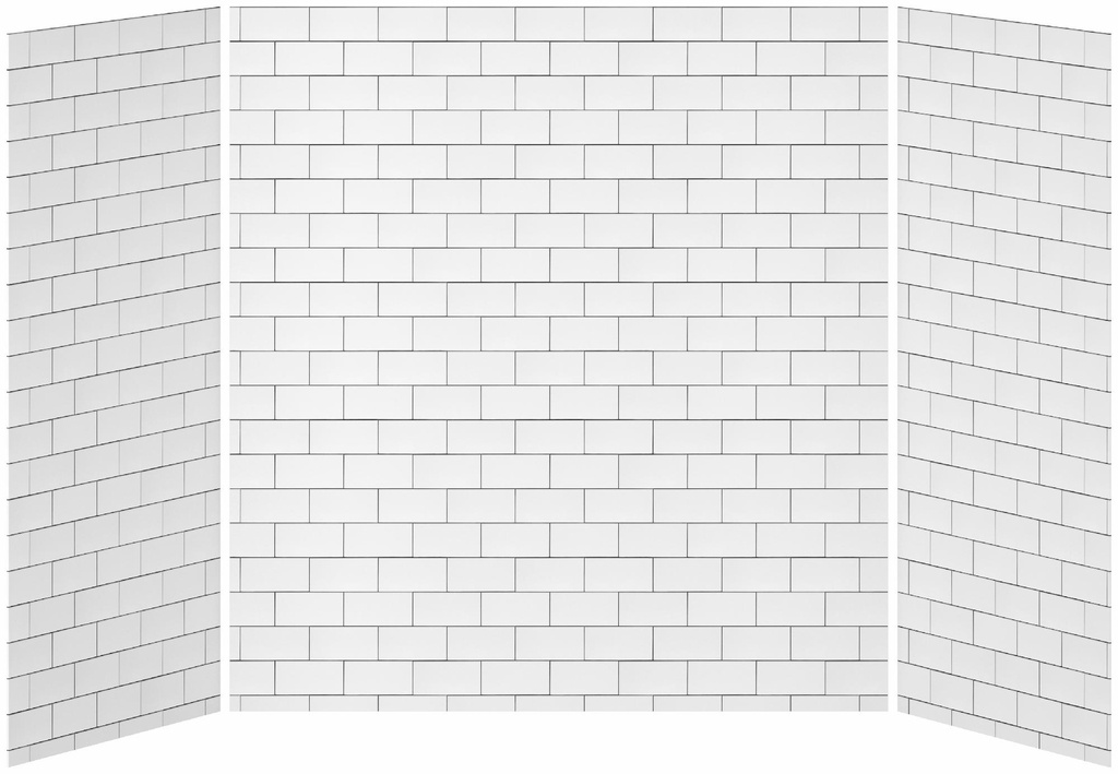32 x 60 x 32 3-Panel Tub/Shower Wall Kit