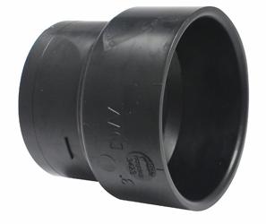 ABS DWV 3" NO HUB ADPT HXSPG BLK